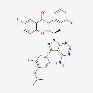 Chemical structure of Umbralisib R-enantiomer