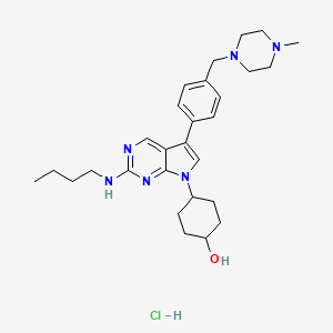 Chemical structure of UNC2025 hydrochloride