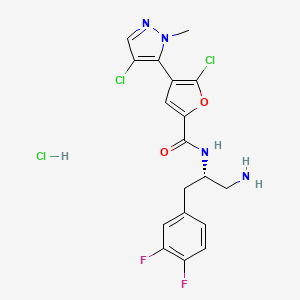 Chemical structure of Uprosertib hydrochloride