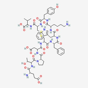 Chemical structure of Urotensin II (114-124), human TFA