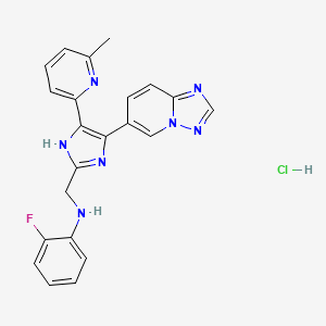 Chemical structure of Vactosertib Hydrochloride