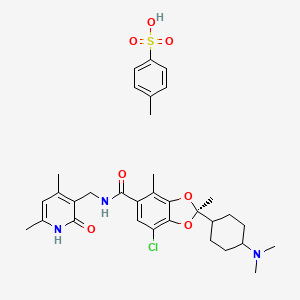 Chemical structure of Valemetostat tosylate