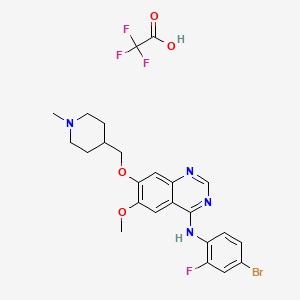 Chemical structure of Vandetanib trifluoroacetate