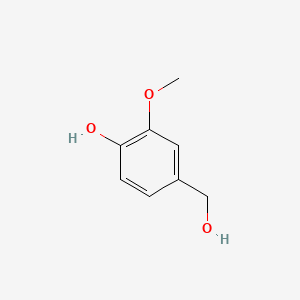Chemical structure of Vanillyl alcohol