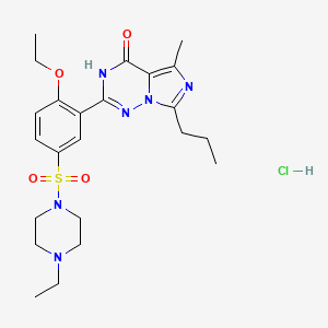 Chemical structure of Vardenafil hydrochloride