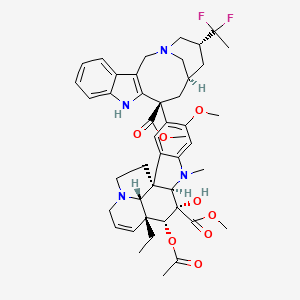 Chemical structure of Vinflunine