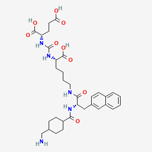 Chemical structure of Vipivotide tetraxetan Linker