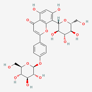Chemical structure of Vitexin 4'-glucoside