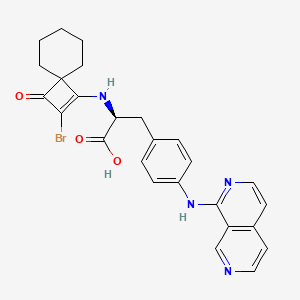 Chemical structure of Zaurategrast