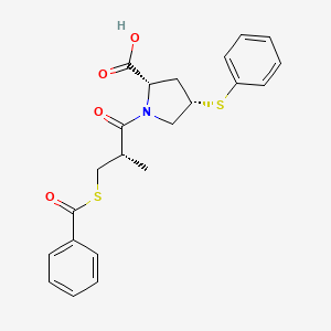 Chemical structure of Zofenopril