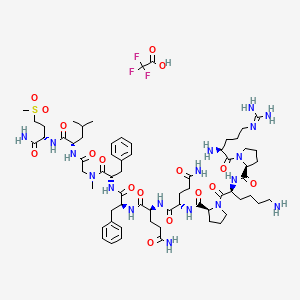Chemical structure of [Sar9,Met(O2)11]-Substance P TFA