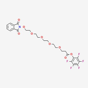 Chemical structure of NHPI-PEG4-C2-Pfp ester