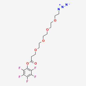 Chemical structure of N3-PEG4-C2-Pfp ester