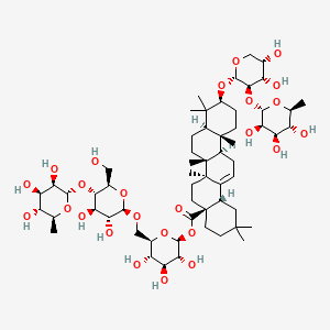 Chemical structure of Hederasaponin B