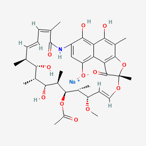 Chemical structure of Rifamycin sodium