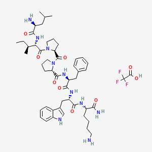 Chemical structure of Cardiotoxin Analog (CTX) IV (6-12) (TFA)