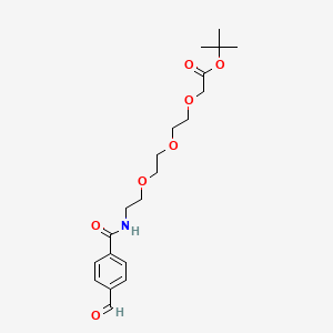 Chemical structure of Ald-Ph-amido-PEG3-C1-Boc