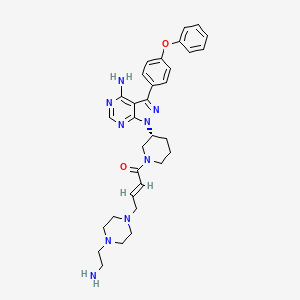 Chemical structure of Ibrutinib-MPEA