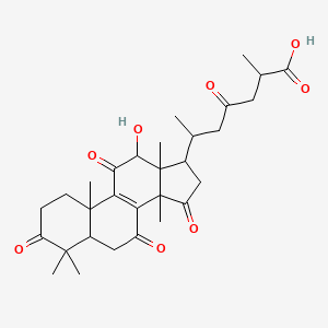Chemical structure of Deacetyl Ganoderic Acid F
