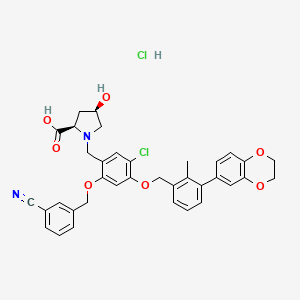 Chemical structure of BMS-1166 hydrochloride