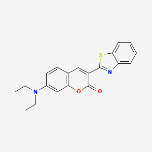 Chemical structure of Coumarin 6