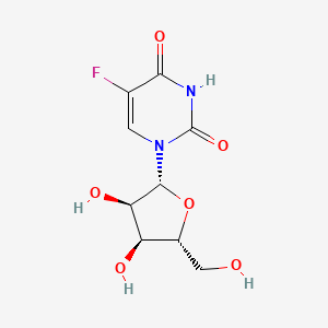 Chemical structure of 5-Fluorouridine