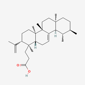 Chemical structure of Roburic acid
