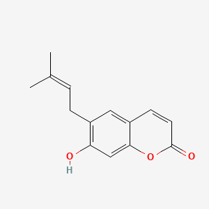 Chemical structure of Demethylsuberosin