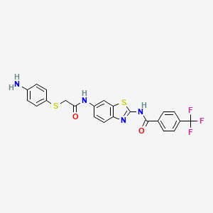 Chemical structure of ZM223 hydrochloride
