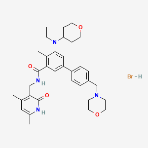 Chemical structure of Tazemetostat hydrobromide