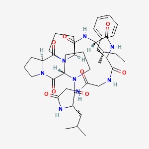 Chemical structure of Heterophyllin B