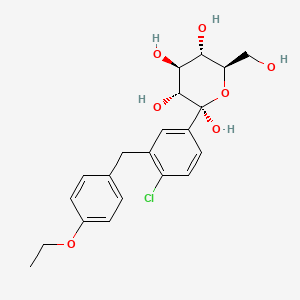 Chemical structure of Dapagliflozin impurity