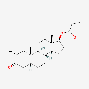 Chemical structure of Dromostanolone propionate