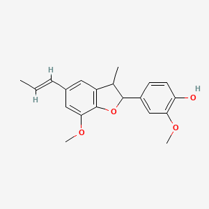 Chemical structure of Dehydrodiisoeugenol