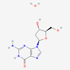Chemical structure of 2'-Deoxyguanosine monohydrate