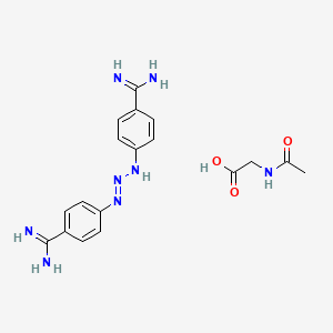 Chemical structure of Diminazene aceturate
