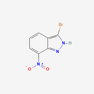 Chemical structure of 3-Bromo-7-nitroindazole