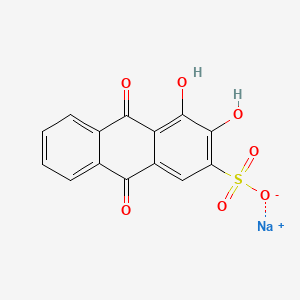 Chemical structure of Alizarin Red S sodium