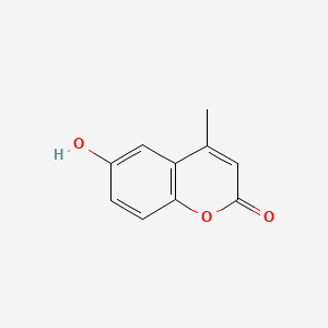 Chemical structure of 6-Hydroxy-4-methylcoumarin