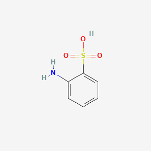 Chemical structure of 2-Aminobenzenesulfonic acid