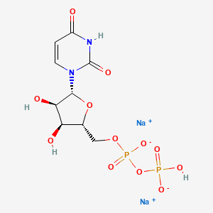 Chemical structure of Disodium uridine 5'-diphosphate