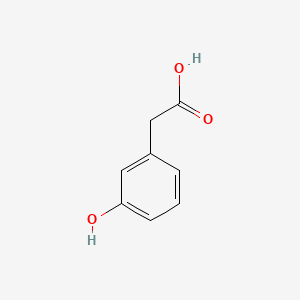 Chemical structure of 3-Hydroxyphenylacetic acid