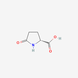 Chemical structure of D-Pyroglutamic acid