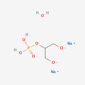 Chemical structure of Glycerophosphoric acid disodium salt hydrate