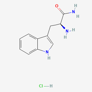 Chemical structure of H-Trp-NH2·HCl