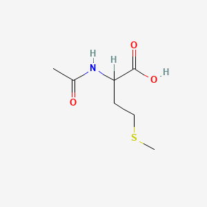Chemical structure of N-Acetyl-DL-methionine