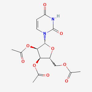 Chemical structure of Uridine triacetate