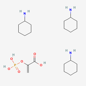 Chemical structure of Phosphoenolpyruvic acid tricyclohexylammonium salt