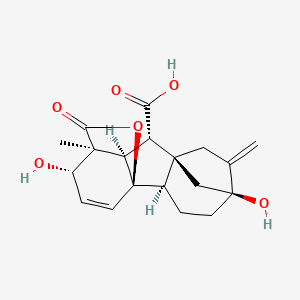 Chemical structure of Gibberellic acid