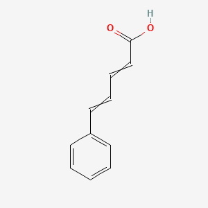 Chemical structure of Cinnamylideneacetic acid